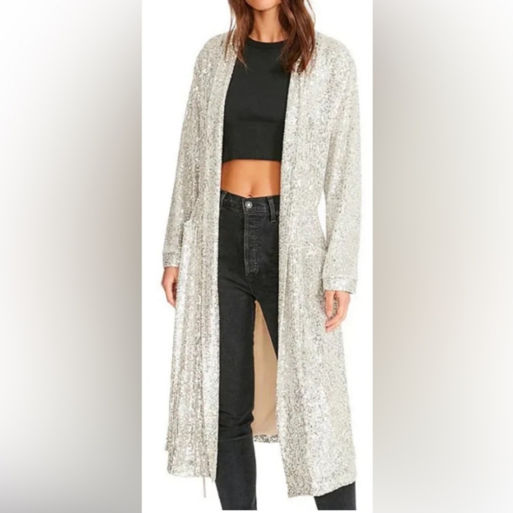 Anthropologie BB Dakota The Show Stopper Sequin Duster